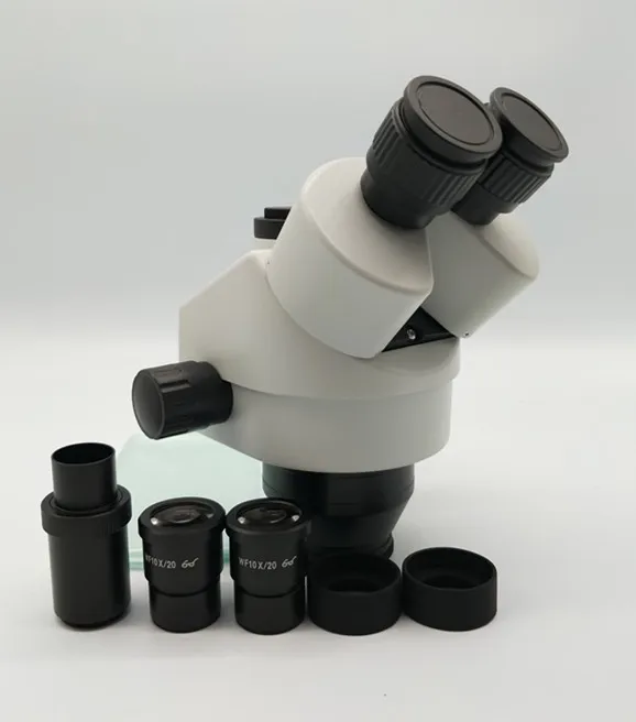 Лучший CE SZM745 7X-45X Simul-Focal Тринокулярный зум стерео микроскоп головка WF10X/20 аксессуары для микроскопа