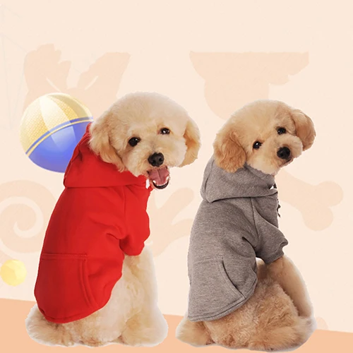 Щенок красивое теплое зимнее с капюшоном толстовка Pet Одежда для собак | Дом и сад