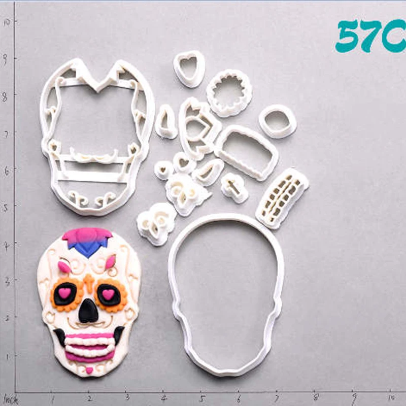 Сахарный Череп Дэдпул формочка для печенья набор на заказ 3D напечатанный