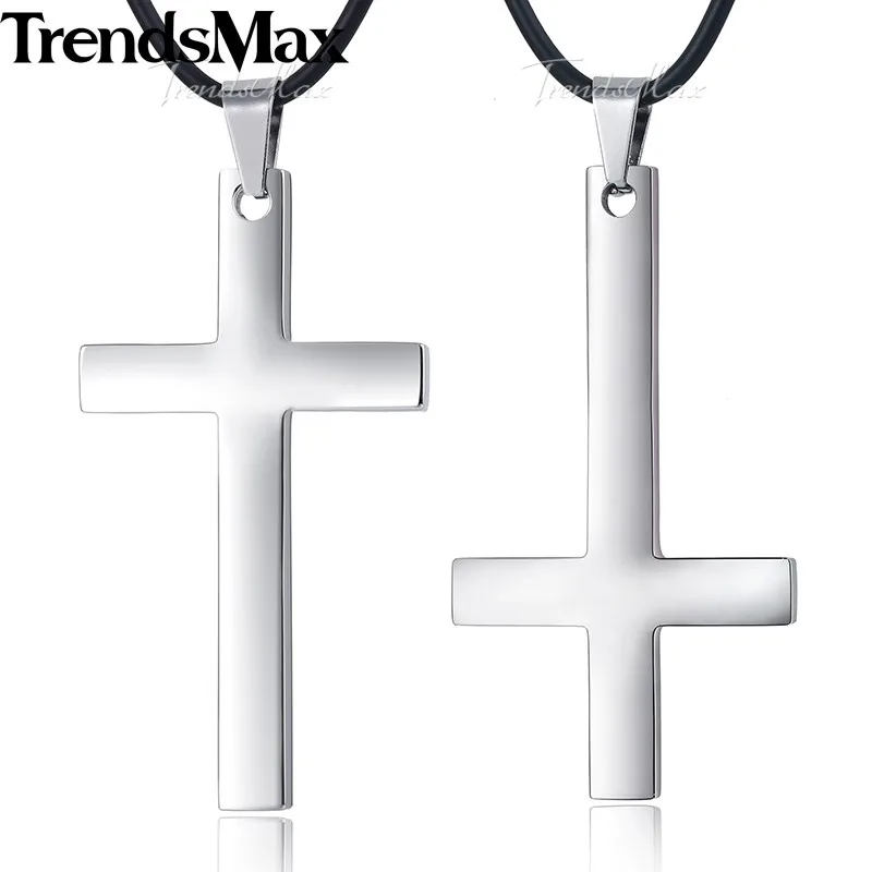 Ожерелье Trendsmax с подвеской в виде креста Женское и мужское ожерелье из