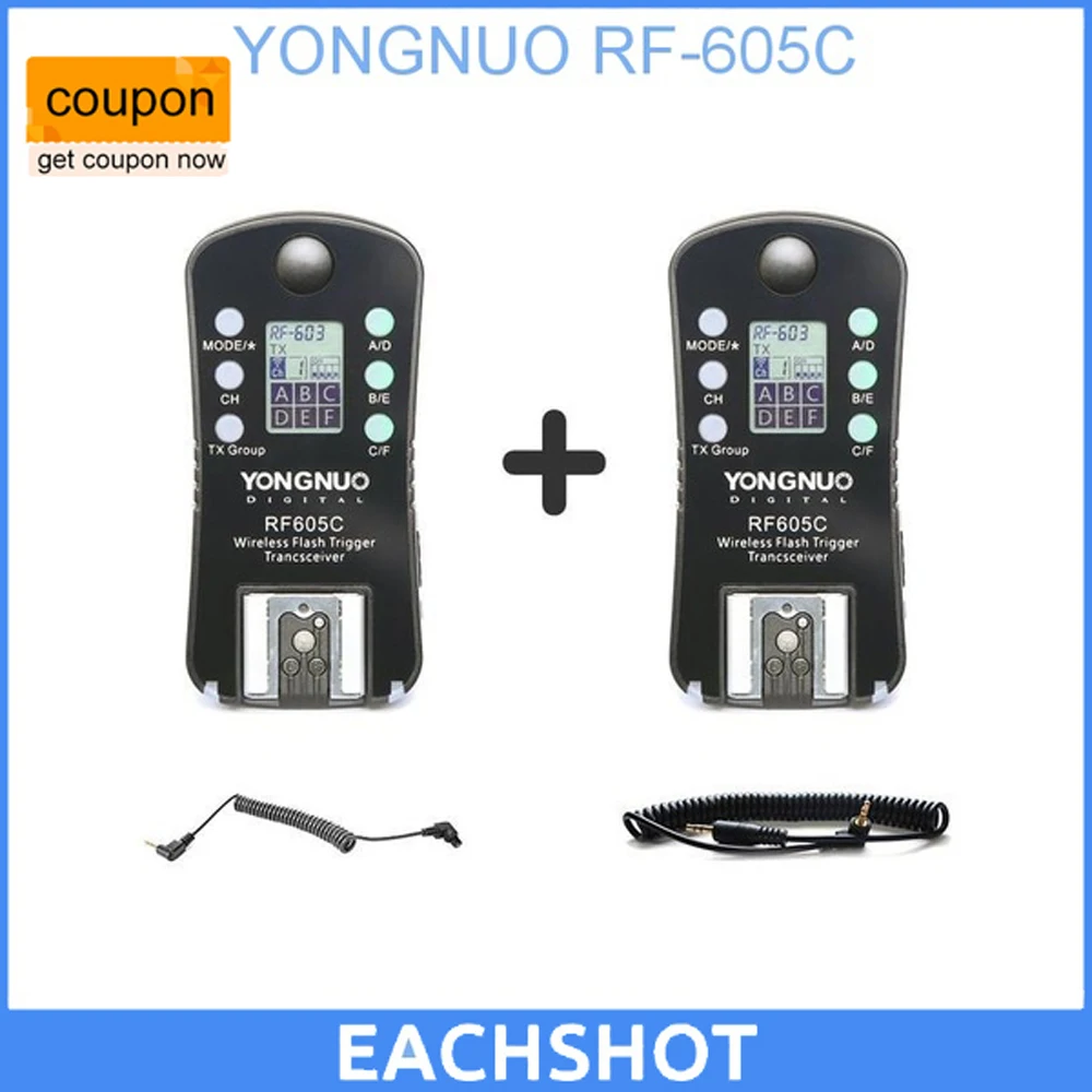 Беспроводной триггер для вспышки YONGNUO RF605C RF 605C RF605 C Canon обновленная версия