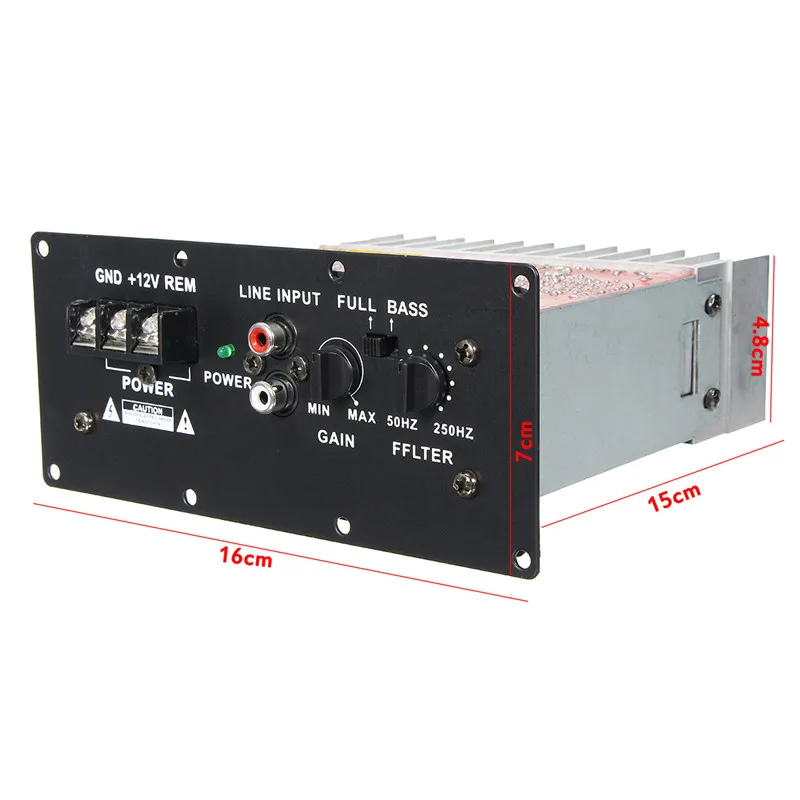 Усилитель мощности для автомобиля Hi Fi Bass 100 Вт 12 В мощный сабвуфер 6 дюймов