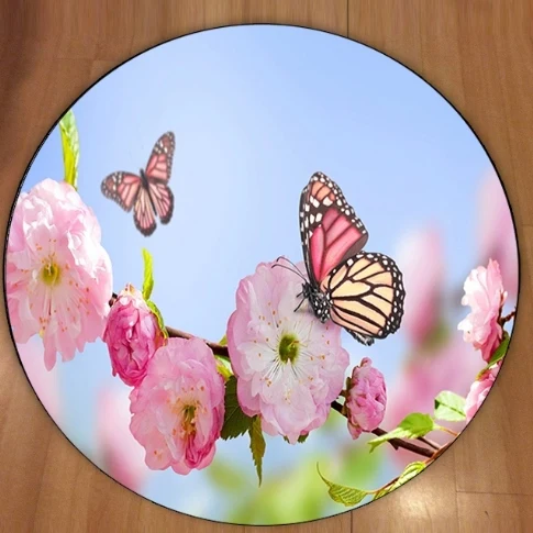 Еще абстрактные розовые цветки бегущие лошади 3d фрукты из микрофибры круглые