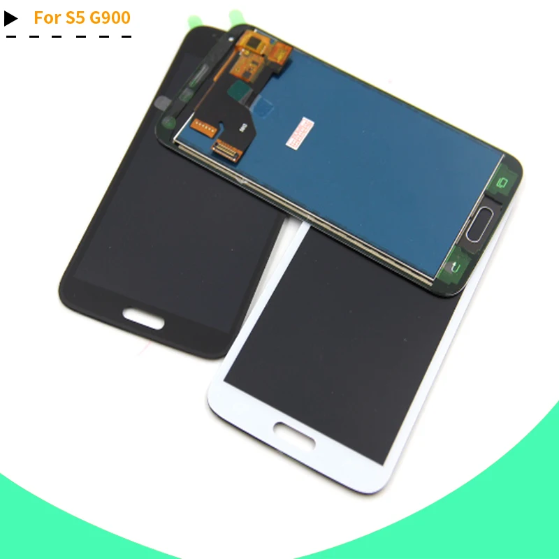 Для Samsung S5 LCD G900F дисплей ЖК экран сенсорный дигитайзер сборка совместима с Galaxy G900