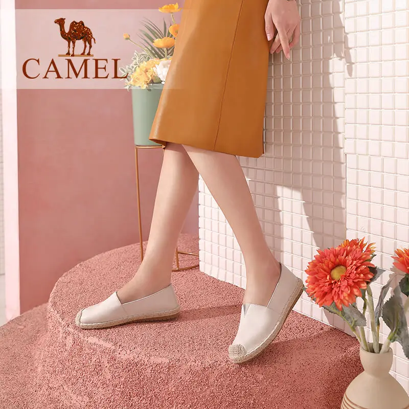 CAMEL/Новинка женская повседневная обувь на плоской подошве Цвет белый женские