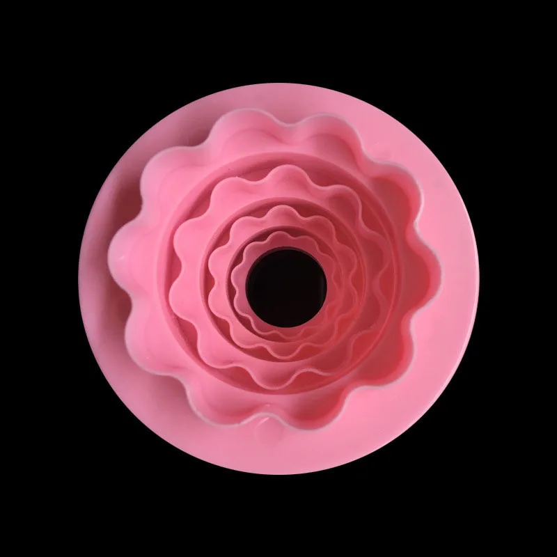 Круглые и волнистые формы для помадки LIXYMO двойная Бриллиантовая картинка