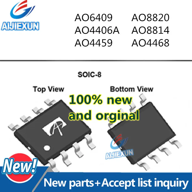 AO6409 AO4406A AO4459 AO8820 AO8814 AO4468 SOP8 в наличии 100% новый и оригинальный|Трансформаторы| |