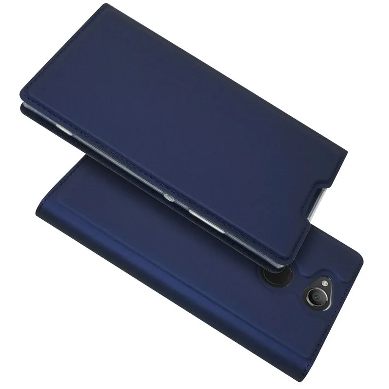 Синий Чехол для sony Xperia Z5 L1 L2 XA XA1 Ultra XA2 Plus XZ2 XZ Premium XZ1 Compact Cover Роскошный кошелек Магнит Флип Кожаные чехлы - Цвет: Синий