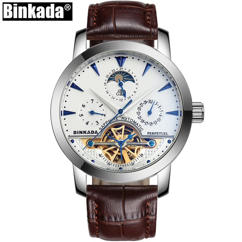 Топ люксовый бренд спортивные Tourbillon механические часы повседневные самоходные