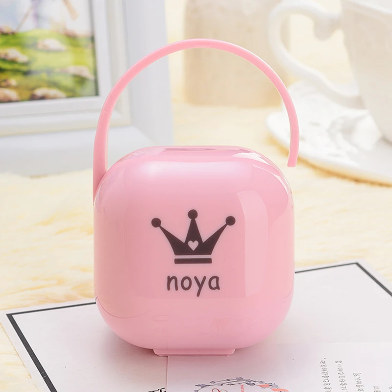 MIYOCAR-caja de almacenamiento para chupete, contenedor a prueba de polvo con cualquier nombre, cualquier texto, cualquier foto, puede imprimir, regalo &uacute;nico-1