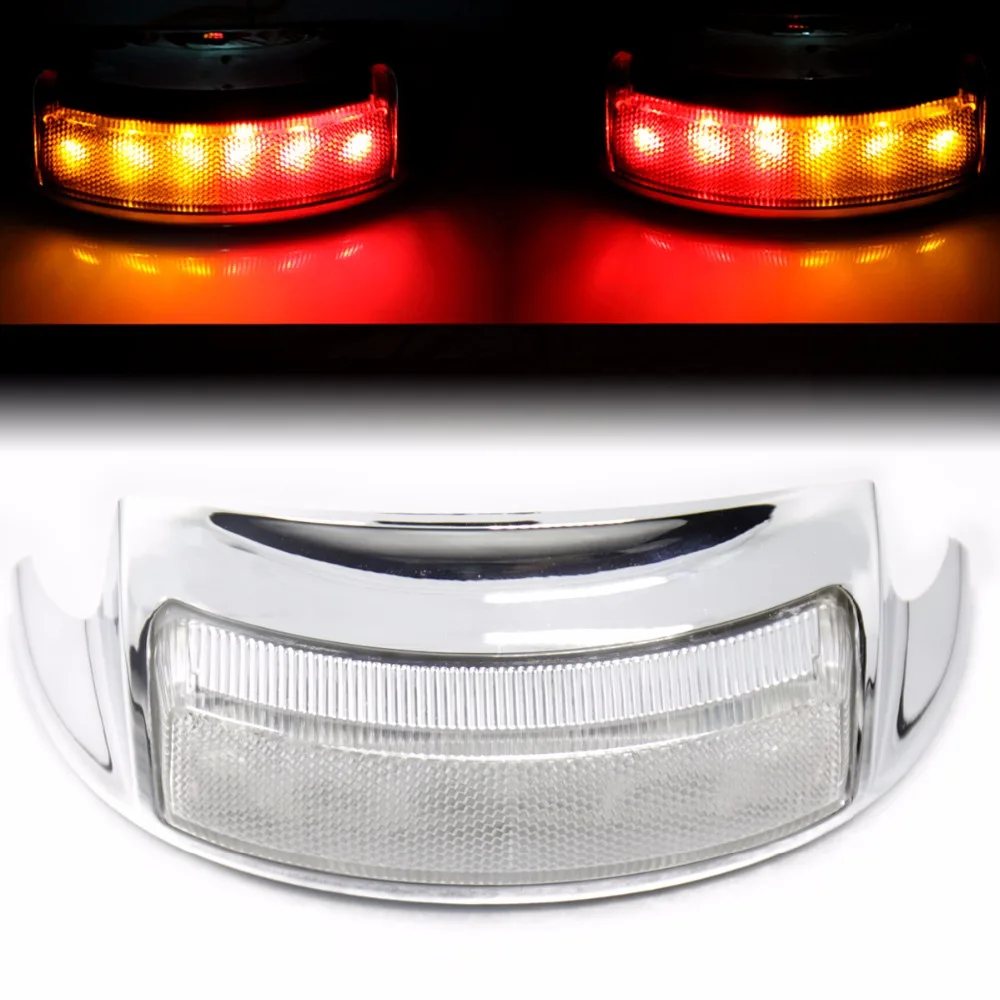 Задний светодиодный светильник Fender Tip с объективом для Harley Touring Electra Glide Road King FLH/T