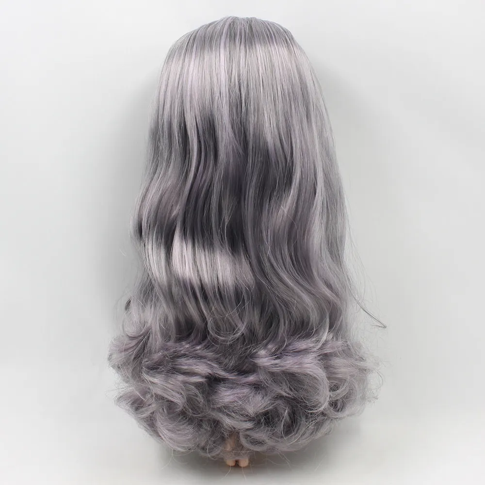 280BL90161049 Blyth 1/6, кукольные парики, кожа головы, смешанные цвета, кудрявые волосы, серия, включая жесткий эндоконский купол с взрыва/без челки, бахрома - Цвет: 280BL90161049