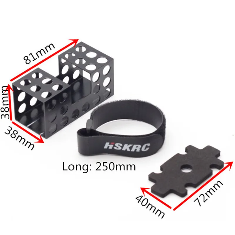 Алюминий сплав lipo Батарея защиты protector чехол горе Исправлена сиденье с галстуком