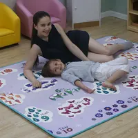 Baby play floor playing infant XPE foam two sides cartoon thickened game rug 200*150*1.8cm crawling mat on sale mat006