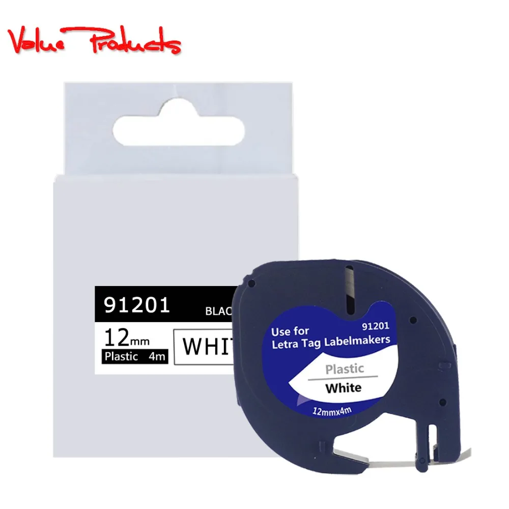 Вице-1 шт. в комплекте совместимый с dymo LetraTag запечатанных лент для 91201 91202 91203 91204 91205
