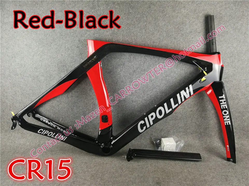 CR15 Модель серебряного логотипа красного цвета MCipollini RB1K один велосипед полный карбоновый дорожный велосипед Cipollini с 105 R7000 набор групп - Цвет: CR15
