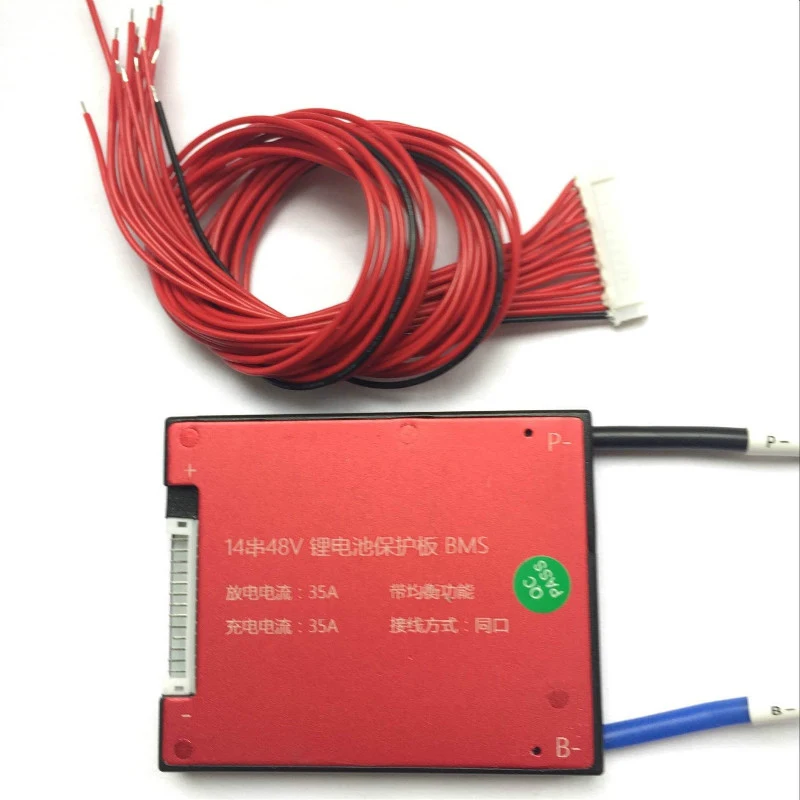 10 шт./лот 14 S 48 В 25A 35A 45A 60A PCM PCB BMS батарея управление системы для 18650 литий ионный