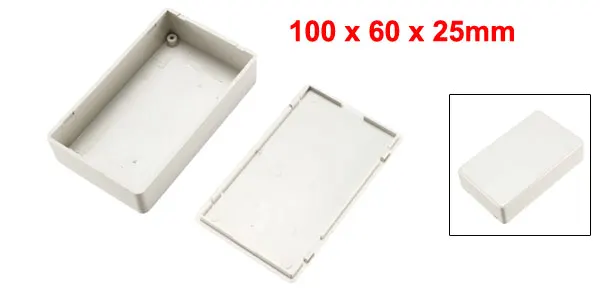 Uxcell 61x36x25 мм/100x60x25 мм размер электронный ABS пластик DIY Распределительная коробка корпус Чехол Белый для измерительного устройства 1 шт