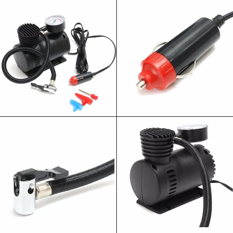 12V портативный мини воздушный компрессор 300 PSI авто электрический шинный инфлятор
