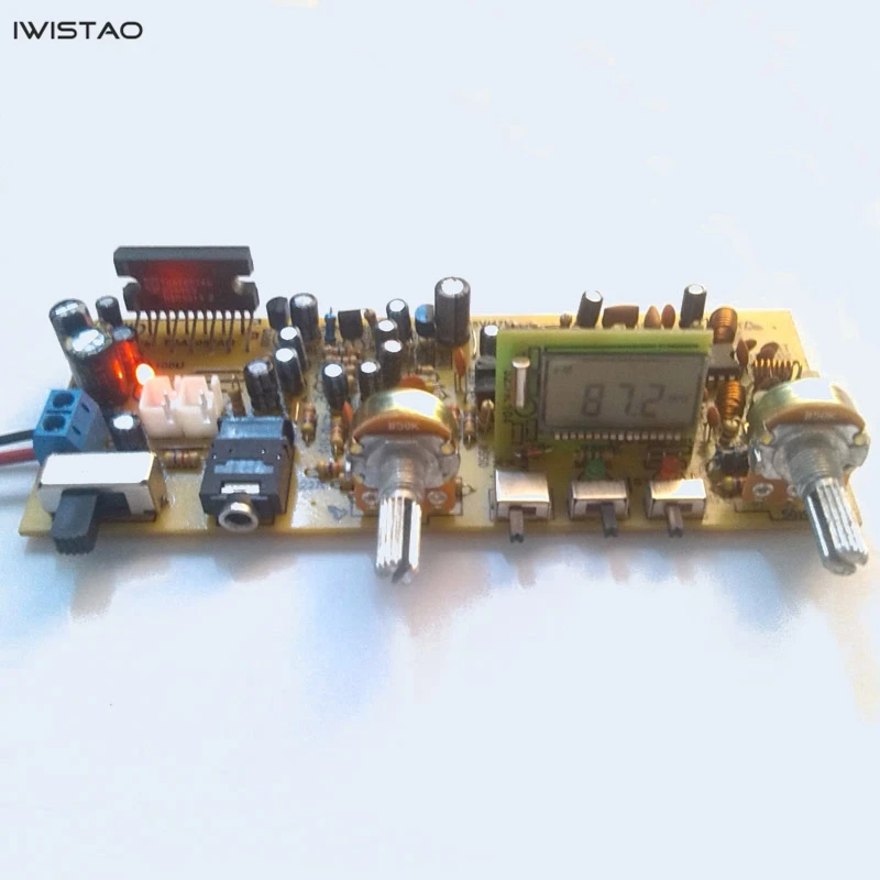 Готовая плата FM радио IWISTAO 2X8W дисплей TA8122AN Power Amp TDA7057AQ рабочее напряжение