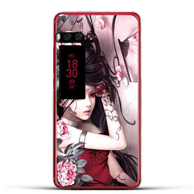 Оригинальный цветной Мягкий ТПУ чехол для MEIZU Pro 7 5 2-дюймовый силиконовый задней