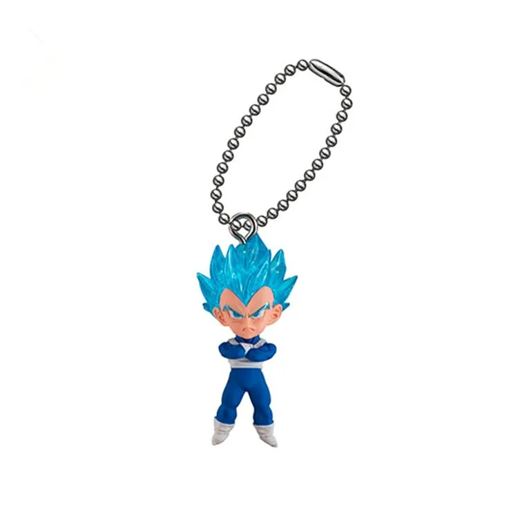Брелок для ключей Dragon ball super UDM 28 SS4 Gogeta Goku Vegeta Beerus Cabba Gashapon ПВХ фигурка|Игровые