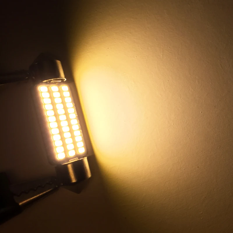 1 шт. C5W LED гирлянда 31 мм 36 39 41 Автомобильный интерьер свет Canbus 3014 без ошибок купол