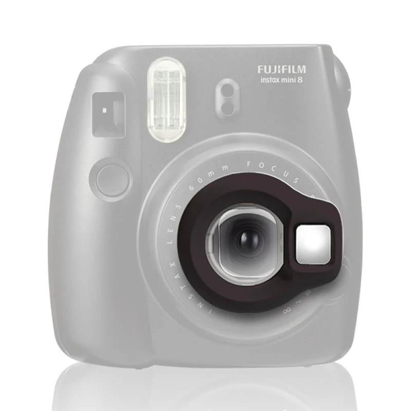 Fuji Fujifilm Instax Mini 8 мгновенная фотопленка камера-черный + крупным планом объектив