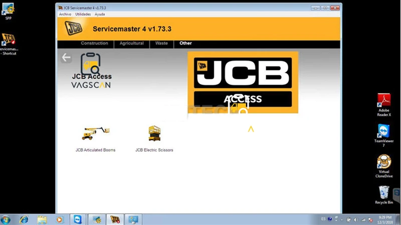 Servicemaster 4 V1.73.3 диагностическое программное обеспечение для экскаватора JCB ServiceMaster