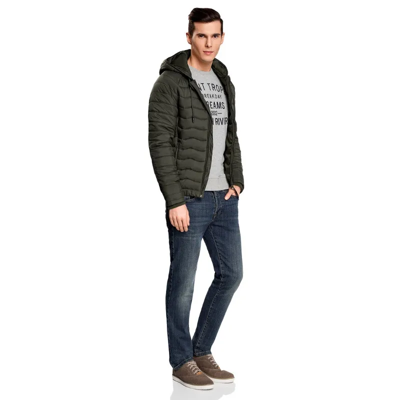 oodji Куртка стеганая с капюшоном 1L112024M 25278N 25278N|jackets for men|men jacketjacket men |