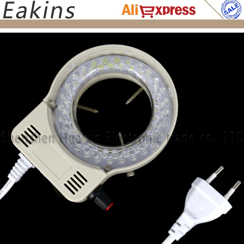 Бинокулярный стереомикроскоп с непрерывным увеличением 3 5 45 90X 56 светодиодов