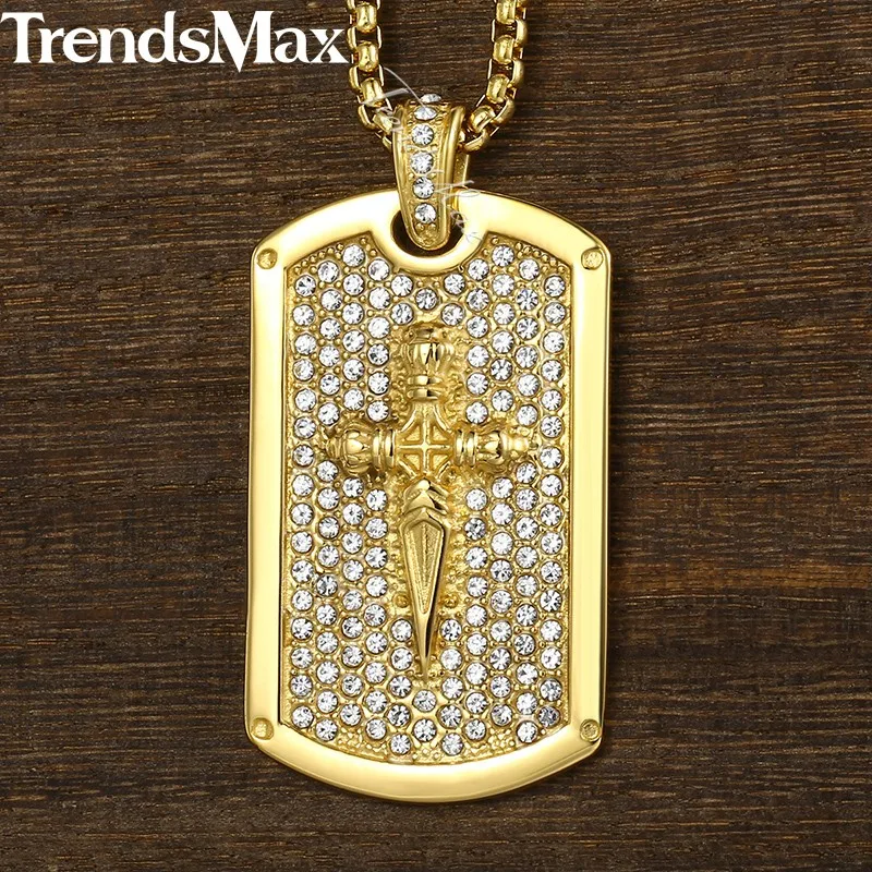 Ожерелье с подвеской в стиле хип хоп из нержавеющей стали|stainless steel chain|chain for mensteel