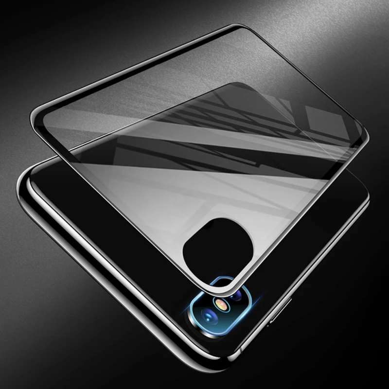 Комплект из закаленного стекла для объектива камеры и защитной пленки iPhone X / XS Max