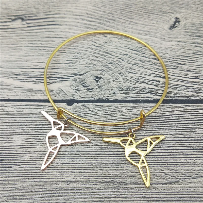 Trendy New Origami Hummingbird Bangles Cute Bracelets Fashion Animal Pet Jewellery | Украшения и аксессуары