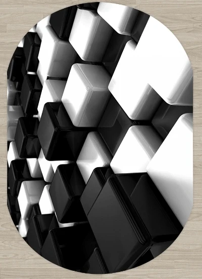 

Коврик из микрофибры с абстрактным 3d рисунком, для гостиной