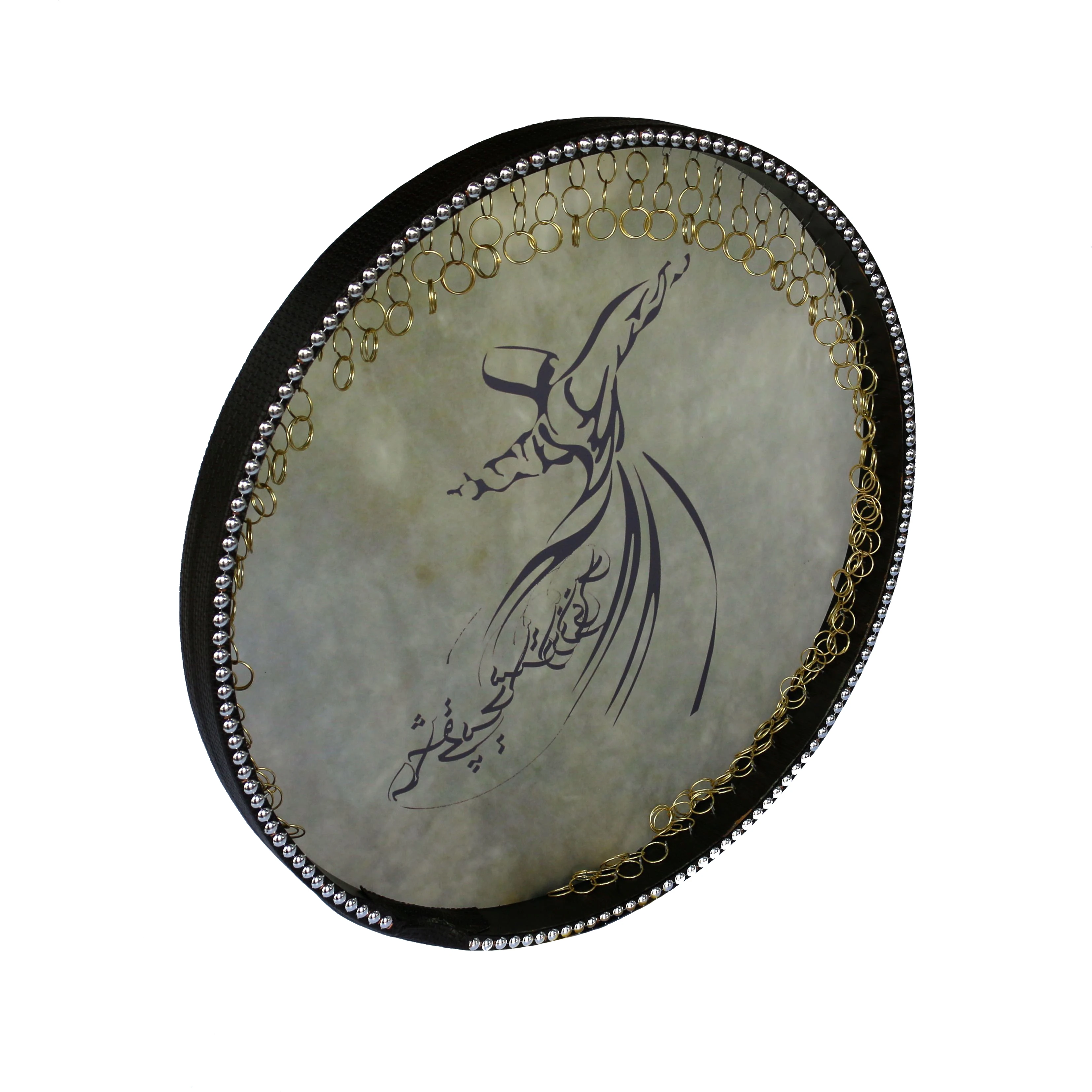 

Persian Painting Daf, Deff, Def, Erbane, Bendir with Soft Case NDR-205