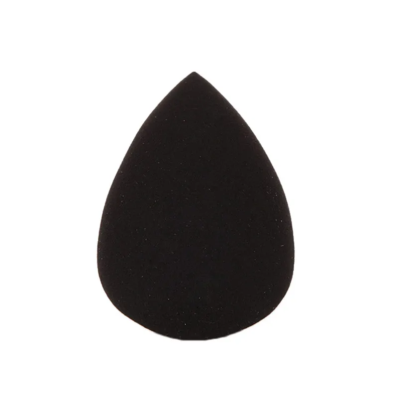 black with case ELECOOL Прямая поставка 1 шт. капельная губка для воды гладкая большая основа для макияжа Губка пудра пуховка для Макияжа beauty Puff с держателем - Цвет: black with case