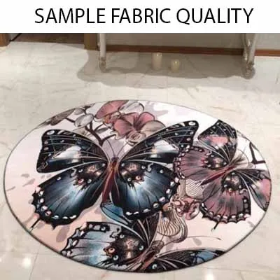 В богемном стиле антискользящие круглые коврики в этническом с 3D-принтом Aztec Nordec