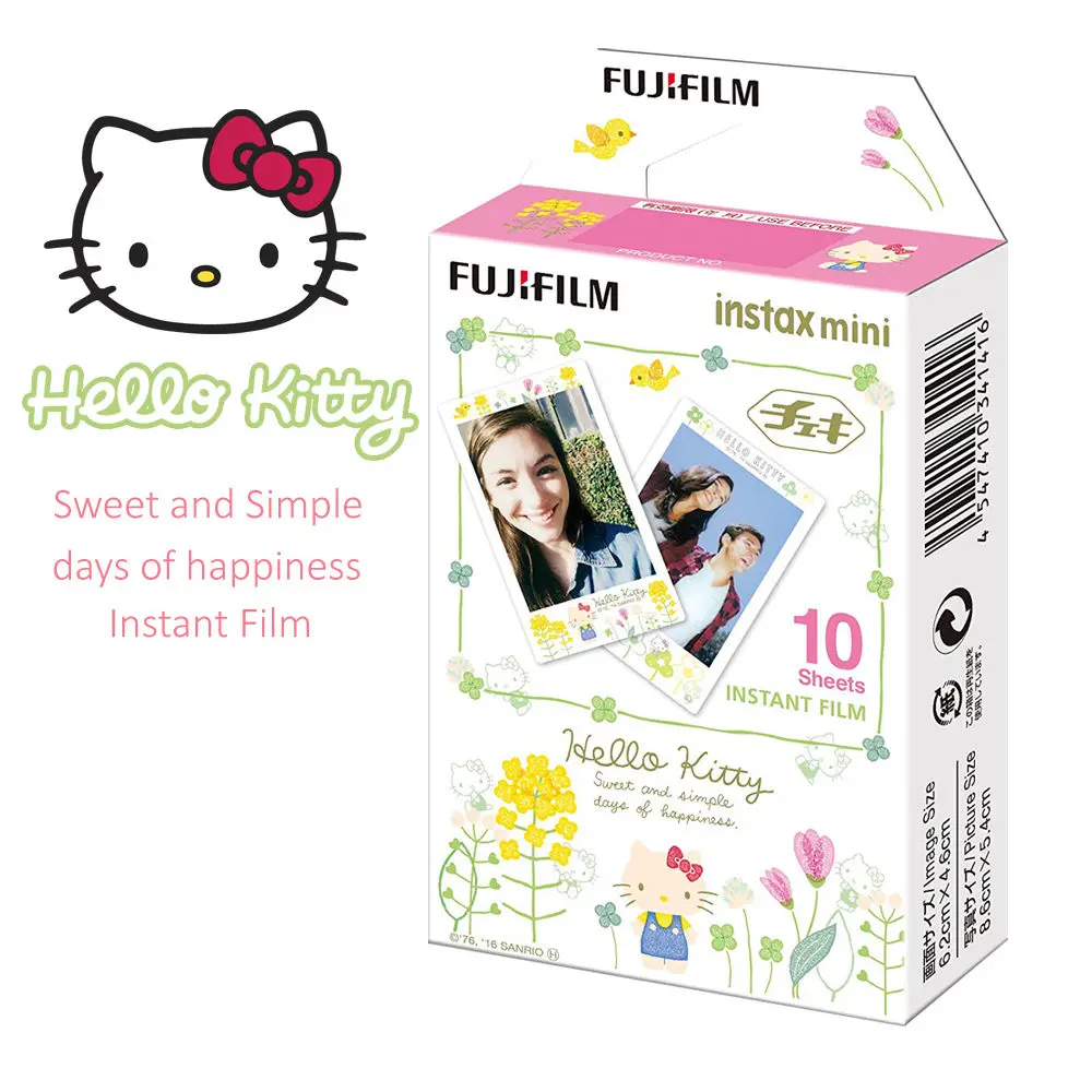 Fujifilm Instax Мини пленка Sanrio персонажи + hello kitty Gudetama для мгновенной камеры Mini 8 9 25 70 90