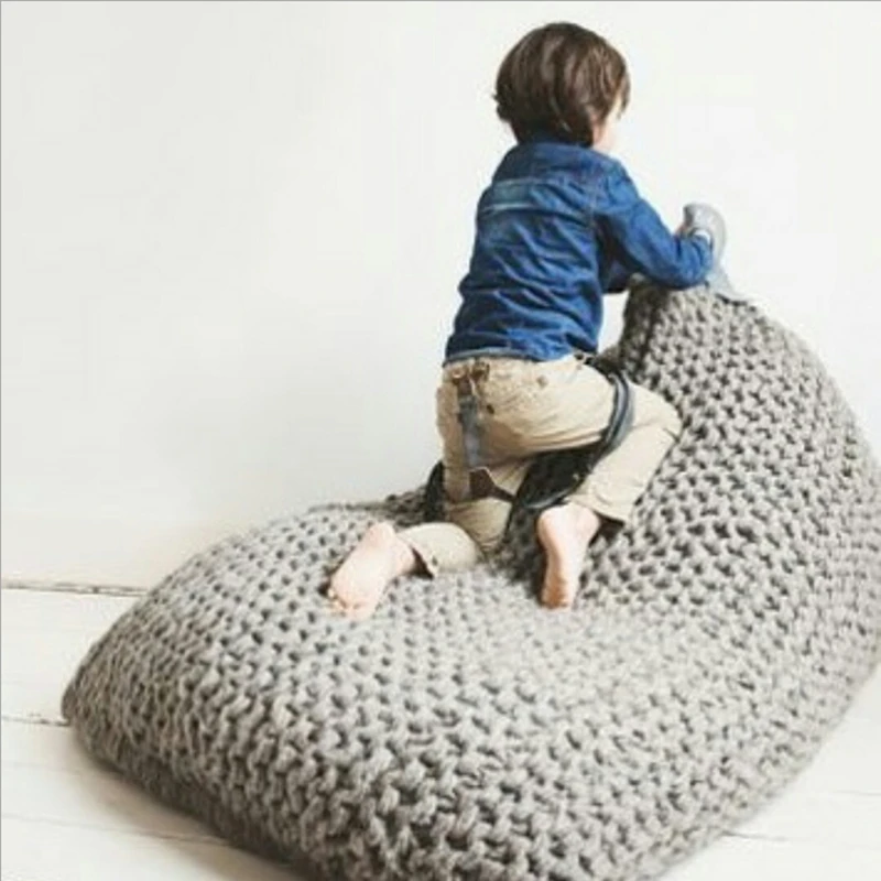

Creativity Lazy Sofa Handmade Kids Bean Bag Sofa Chair Living Room Children Single Puff Sofa Bed Tatami Home Decor