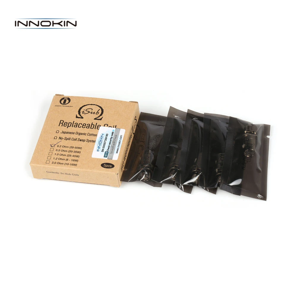 Оригинальная катушка Innokin iSub Subohm 5 шт. сердечник вейпа 0 Ом 2 для V TC Tank S AtomizerE