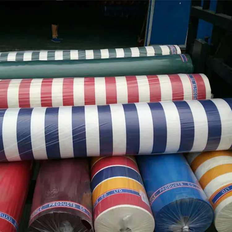 Суперстойкий брезентовый тент в цветную полоску водонепроницаемая ткань 600D