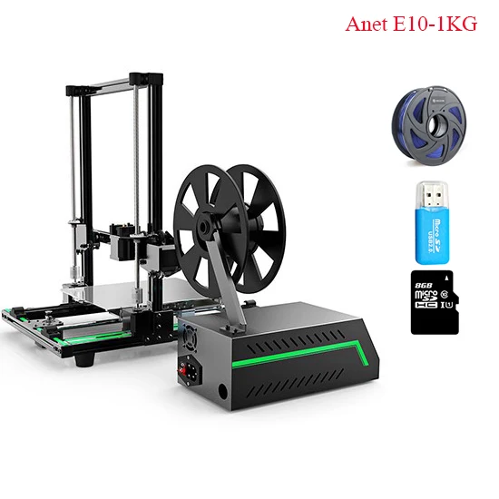 E10-1KG Anet собрал/полусобрал/DIY 3D принтеры обновили интеллектуальные многофункциональные 3D принтеры высокой точности скорости 40-120 мм/сек - Цвет: E10-1KG