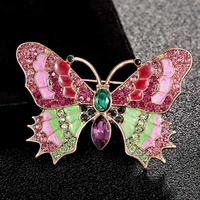 donia jewelry mix color butterfly brooches bright enamel insects girls clothing accessories ladies brooch birthday gift