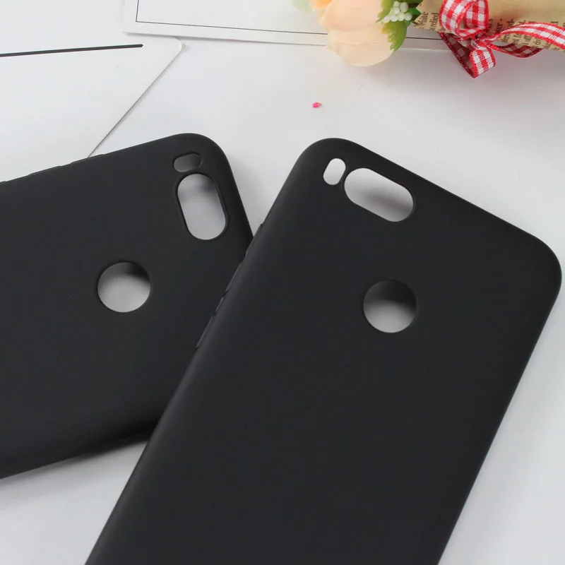 Mi A1 матовый чистый цвет мягкий силиконовый чехол для Xiaomi ультра-легкий