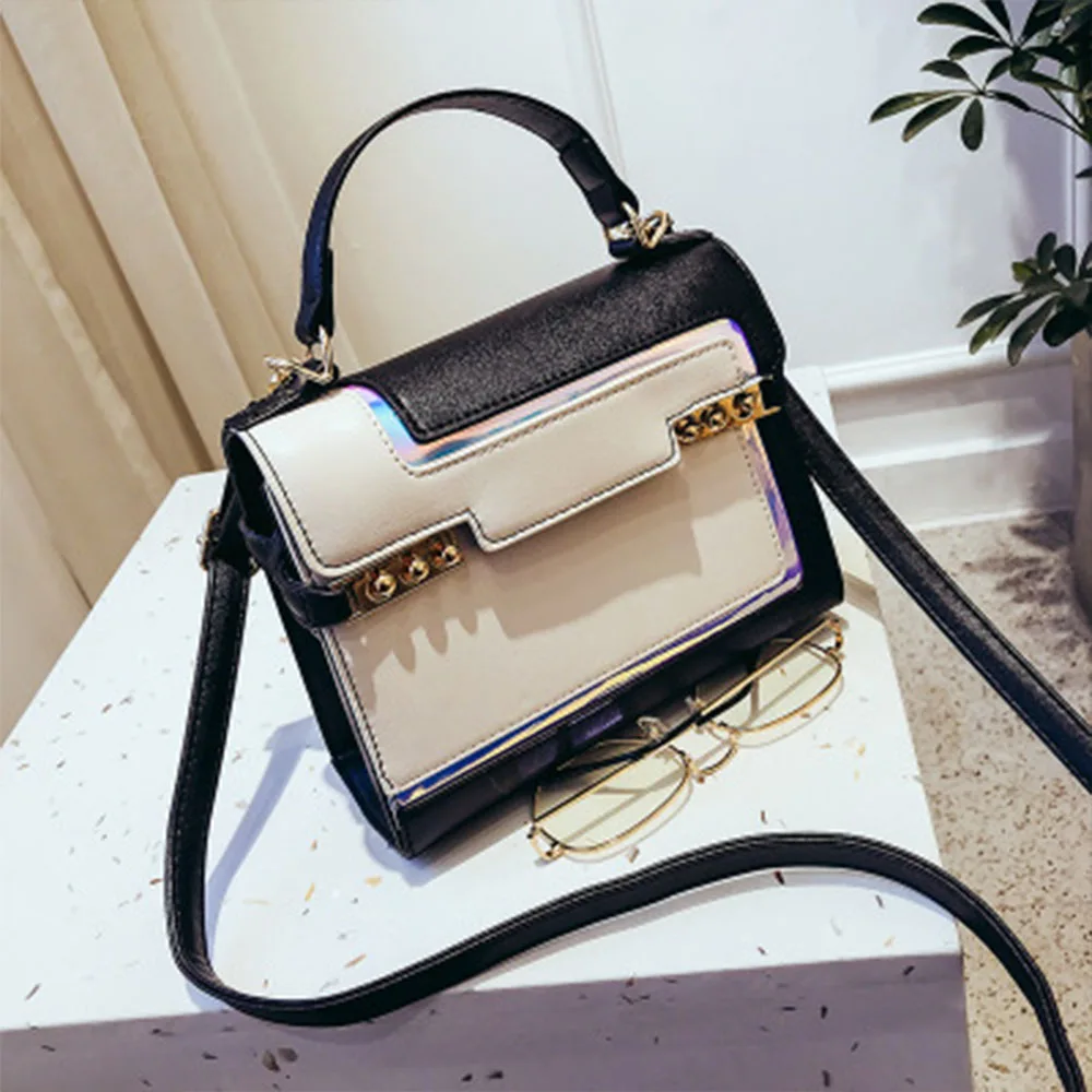 2018 Весной Новый Моды Личности Цвет Одного плеча Портативный Сумка Корейских