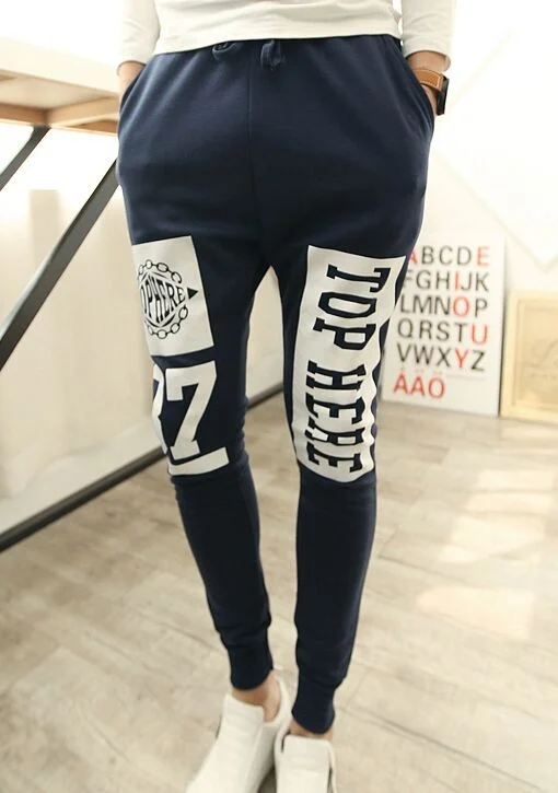 2018 новые весенние корейские мужские Штаны спортивные штаны шаровары|Спортивные