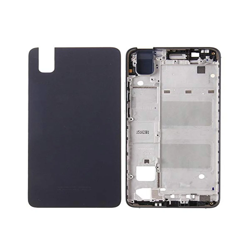 Черный цвет вид спереди Корпус рамка рамки LCD + Батарея задняя крышка для Huawei Honor