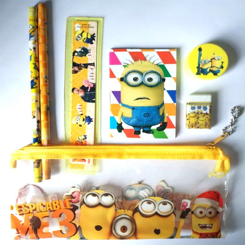 1 шт. мультфильм гаджет пенал для детей Симпатичные Миньон Канцелярский набор
