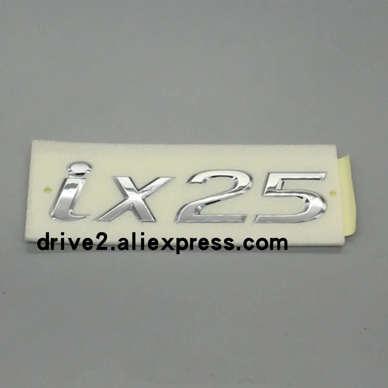 Ix25 CRETA эмблема заднего багажника автомобиля ABS лучшая хромированная отделка